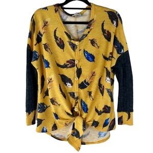 Myesper Apparel Western Feather Sweater Boho Bohemian